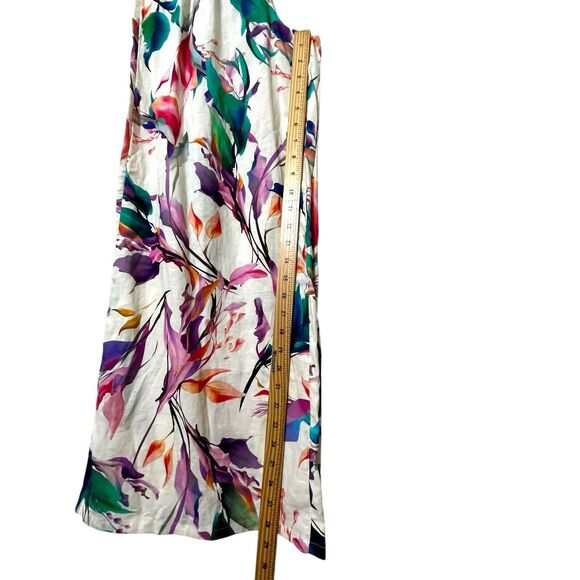 Calia NWT Cover Up Pants Small Unbleached Linen High Rise Wide Leg Beach - Picture 12 of 12